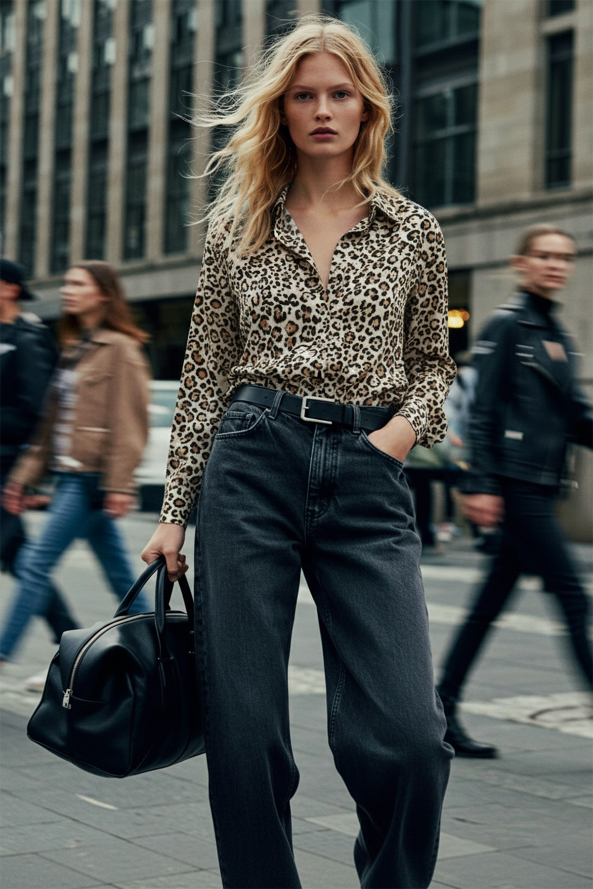 Trendyolmilla  Kahverengi Leopar Desenli Yumuşak Dokulu Uzun Kollu Gömlek TWOAW26GO00077