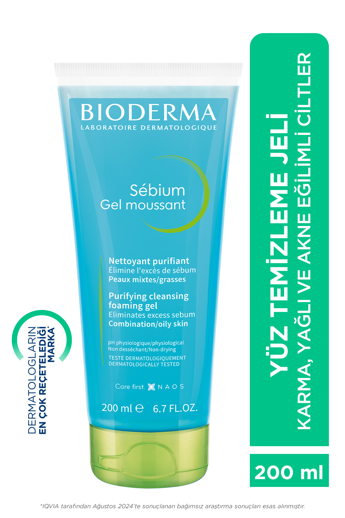 Bioderma Sebium Foaming Gel Tube 200 ml