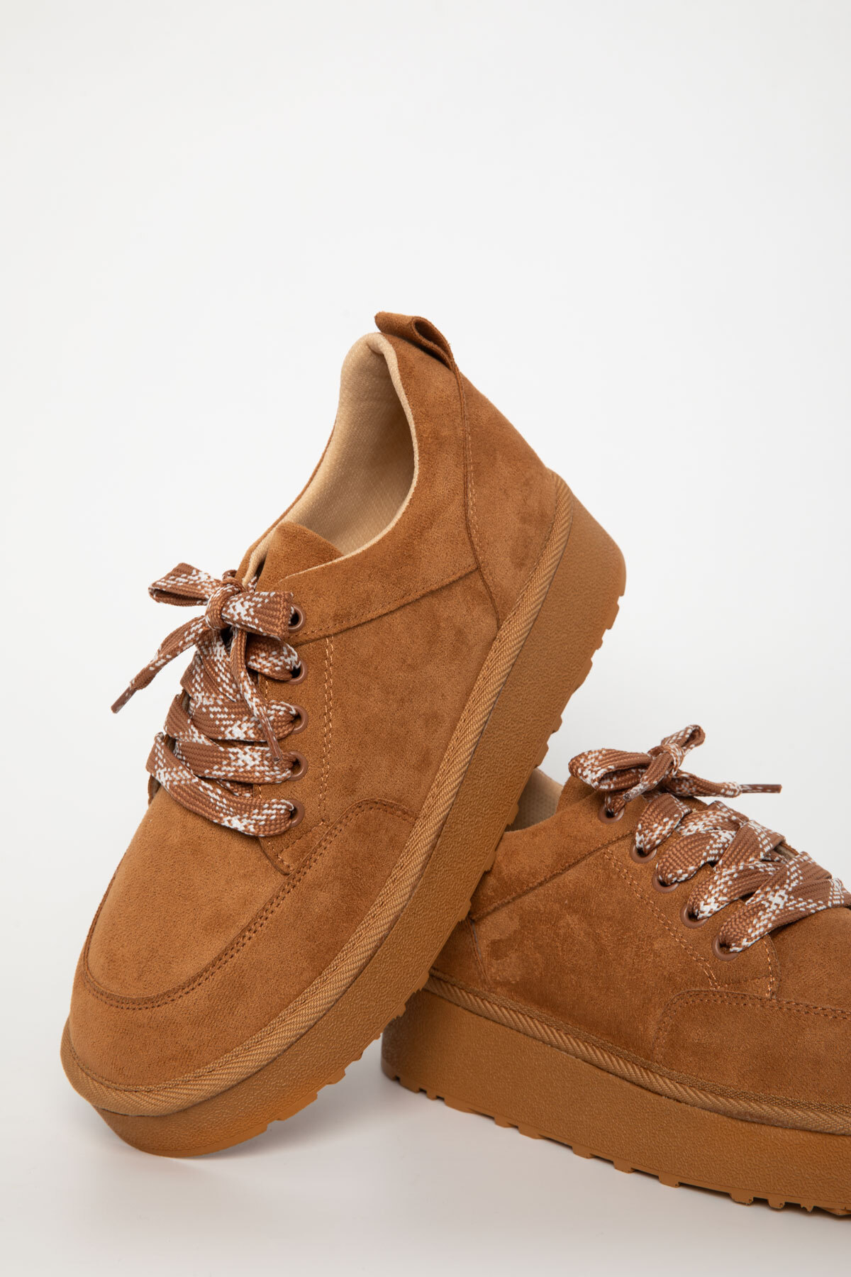 Taba Süet Kadın Sneaker 20935 3