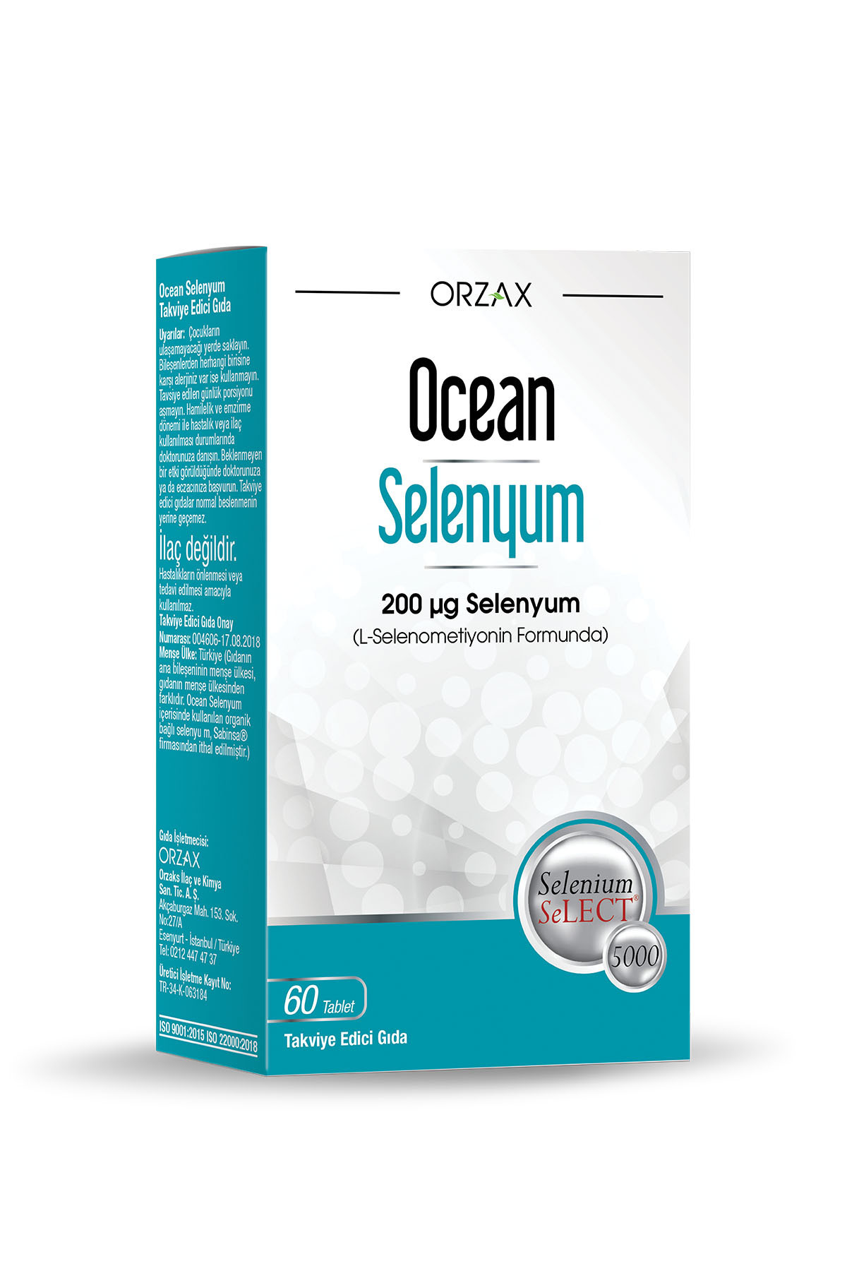 Ocean Orzax Selenyum 200mcg 60 Tablet