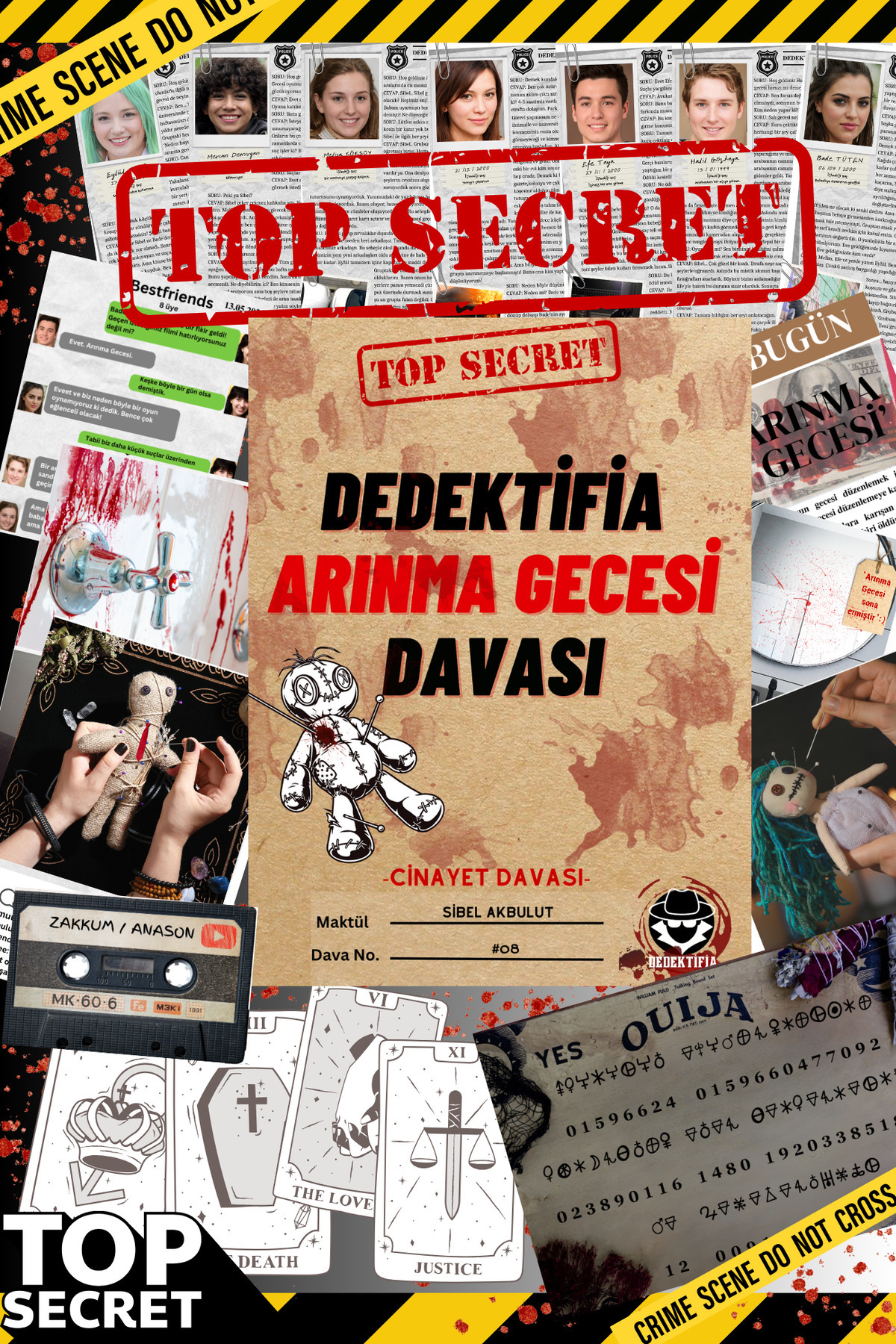 dedektifia Arınma Gecesi Davası, Cinayet Çözme ve Katili Bulma Oyunu, Suçluyu Bulma- Dedektif Oyunu