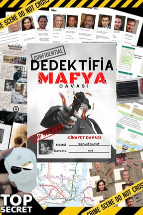 dedektifia Mafya Davası, Suçluyu Bulma, Gizemli Dedektif Oyunu, Cinayet Oyunu...