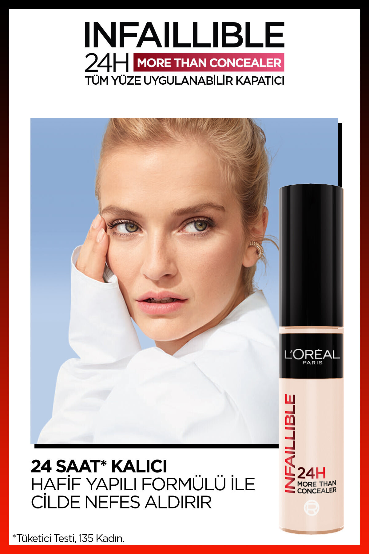 Infaillible 327 کانسیلر قابل استفاده بر روی کل صورت & Prime Lab Pore Mini