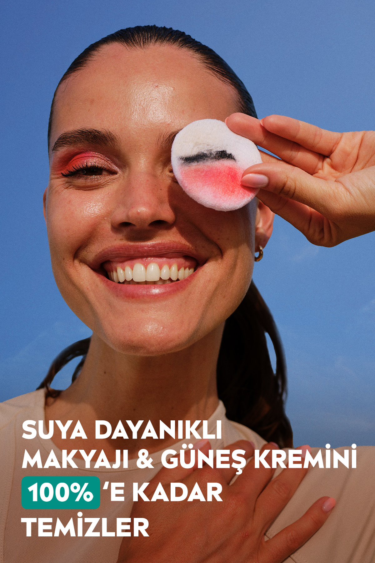 SPF50+ Derma Skin Clear Karşıtı Güneş Koruyucu Krem 40ml ve Makyaj Temizleme Suyu, Pamuk Hediyeli — SET.NVE.1259 — تصویر 7 از 9