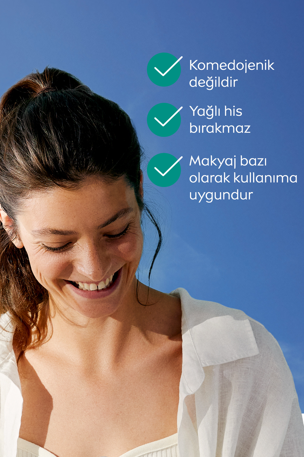SPF50+ Derma Skin Clear Karşıtı Güneş Koruyucu Krem 40ml ve Makyaj Temizleme Suyu, Pamuk Hediyeli — SET.NVE.1259 — تصویر 4 از 9