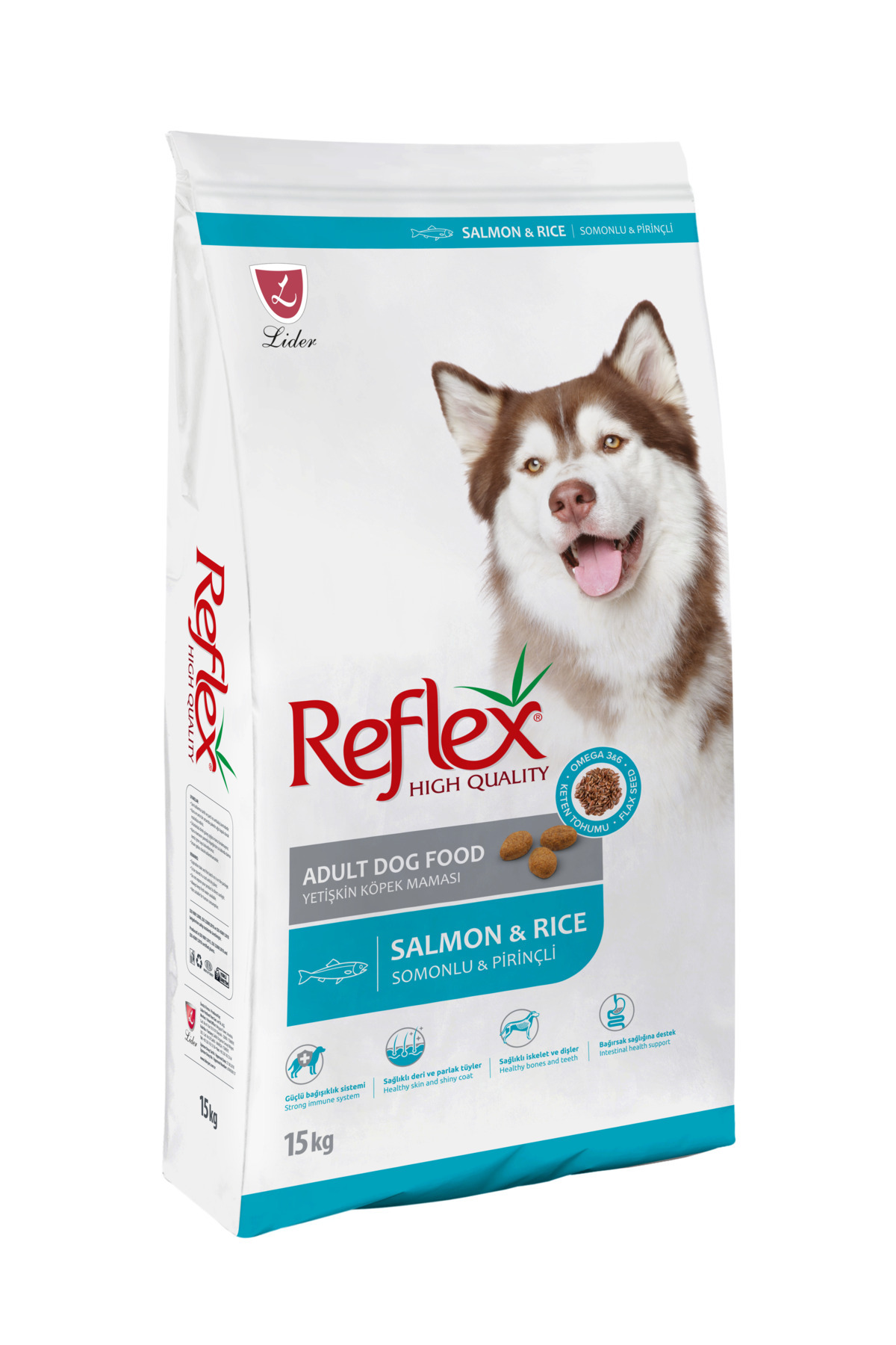Reflex Somonlu ve Pirinçli Yetişkin Köpek Maması 15 kg