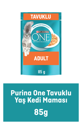 Purina One Yetişkin Kediler Için Sos Içerisinde Tavuklu Ve Fasulyeli Mini Fil...