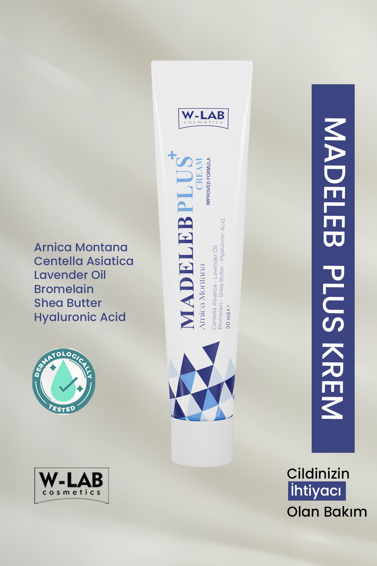 W-Lab Kozmetik Madeleb Plus Krem 50 ml