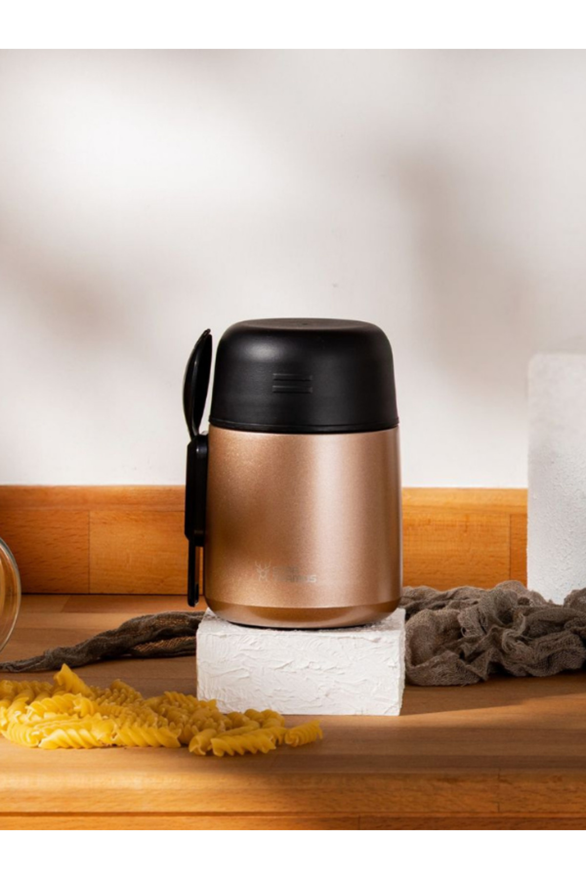 Star Termos Thermbox 500 ml Paslanmaz Çelik Yemek Termosu | Bebek Mama Ve Yemek Termosu - Rose fotoğrafı 2 (önizleme)
