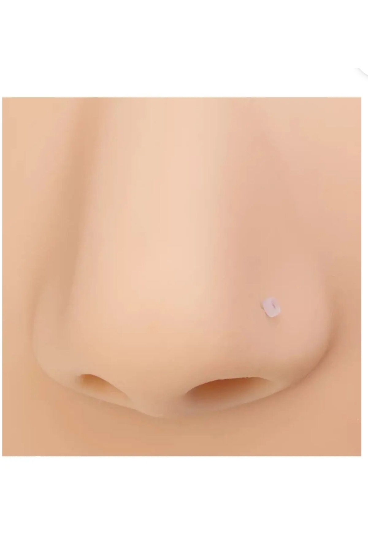 TakıConcept Antialerjik Şeffaf Bioplast Silikon Görünmez Burun Piercingi Hızma görsel 4