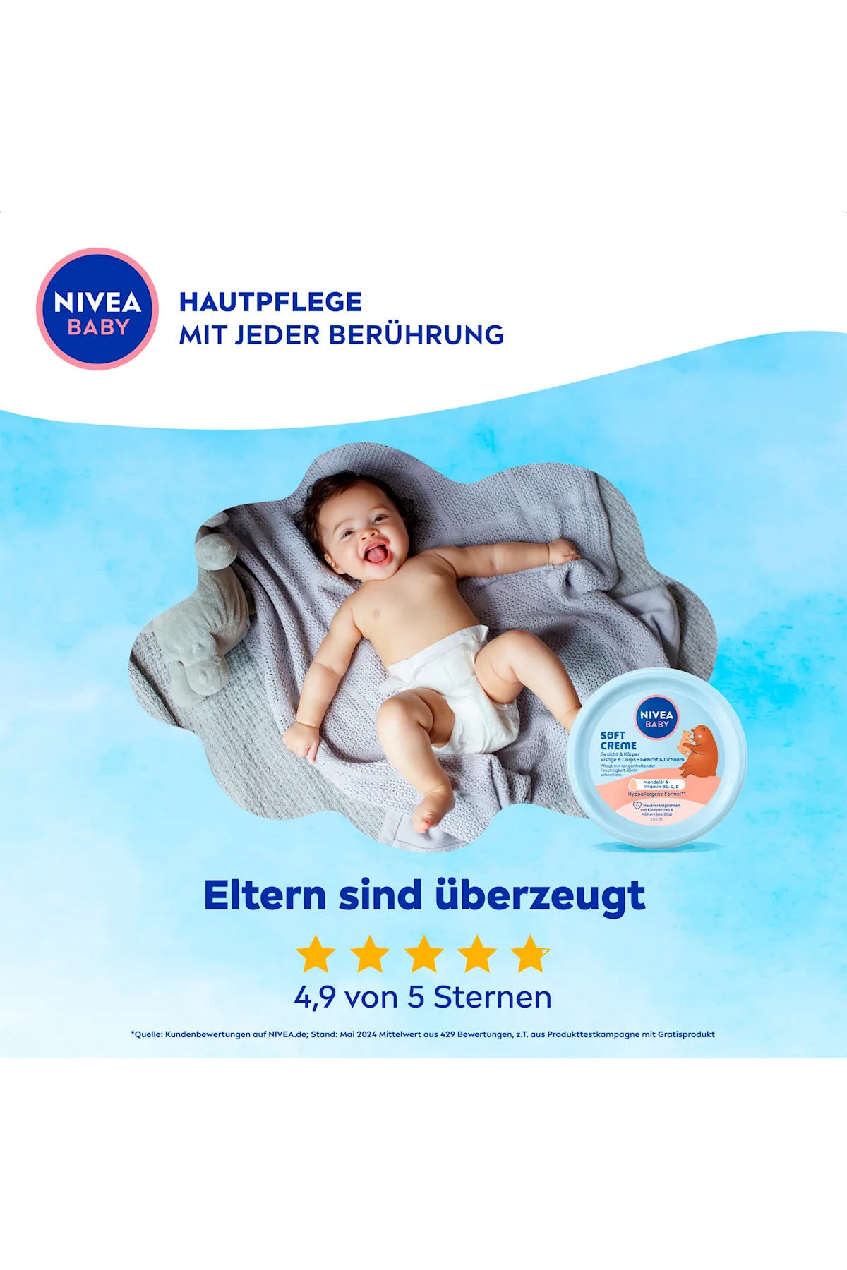 Nivea Baby Nıvea Baby Günlük Koruma Soft Krem 200 Ml,bebek Bakım, Bebek Nemlendirici fotoğrafı 3 (önizleme)