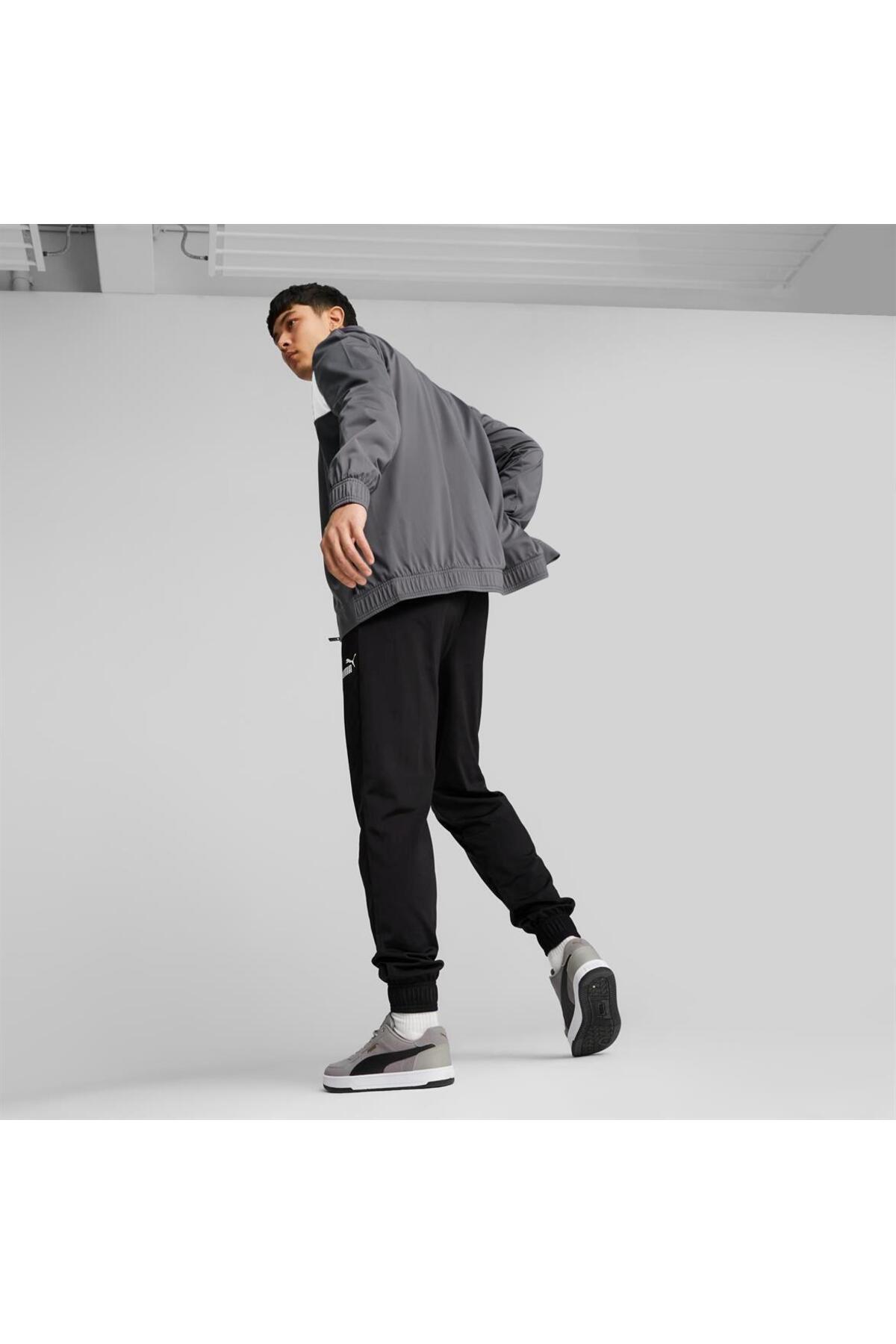 Poly Suit cl Cool Dark Gray-PUMA White Erkek Eşofman Takımı — خاکستری 24K680000116 — تصویر 7 از 7