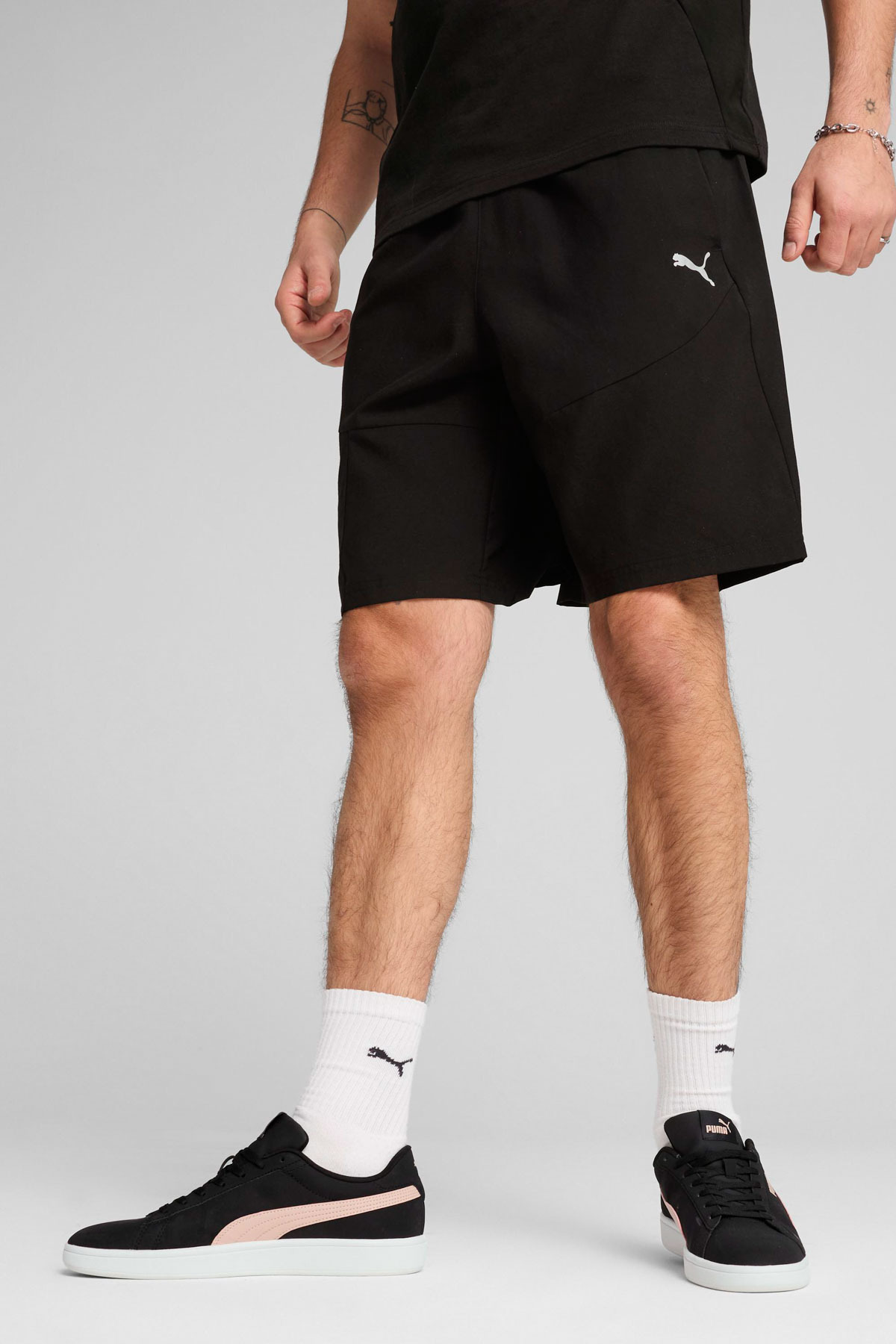 پوما شلوارک مردانه Tech Cargo مدل Woven و کاپری مشکی، کد ۶۸۴۶۱۰-۰۱ پوما شلوارک مردانه Tech Cargo مدل Woven و کاپری مشکی، کد ۶۸۴۶۱۰-۰۱