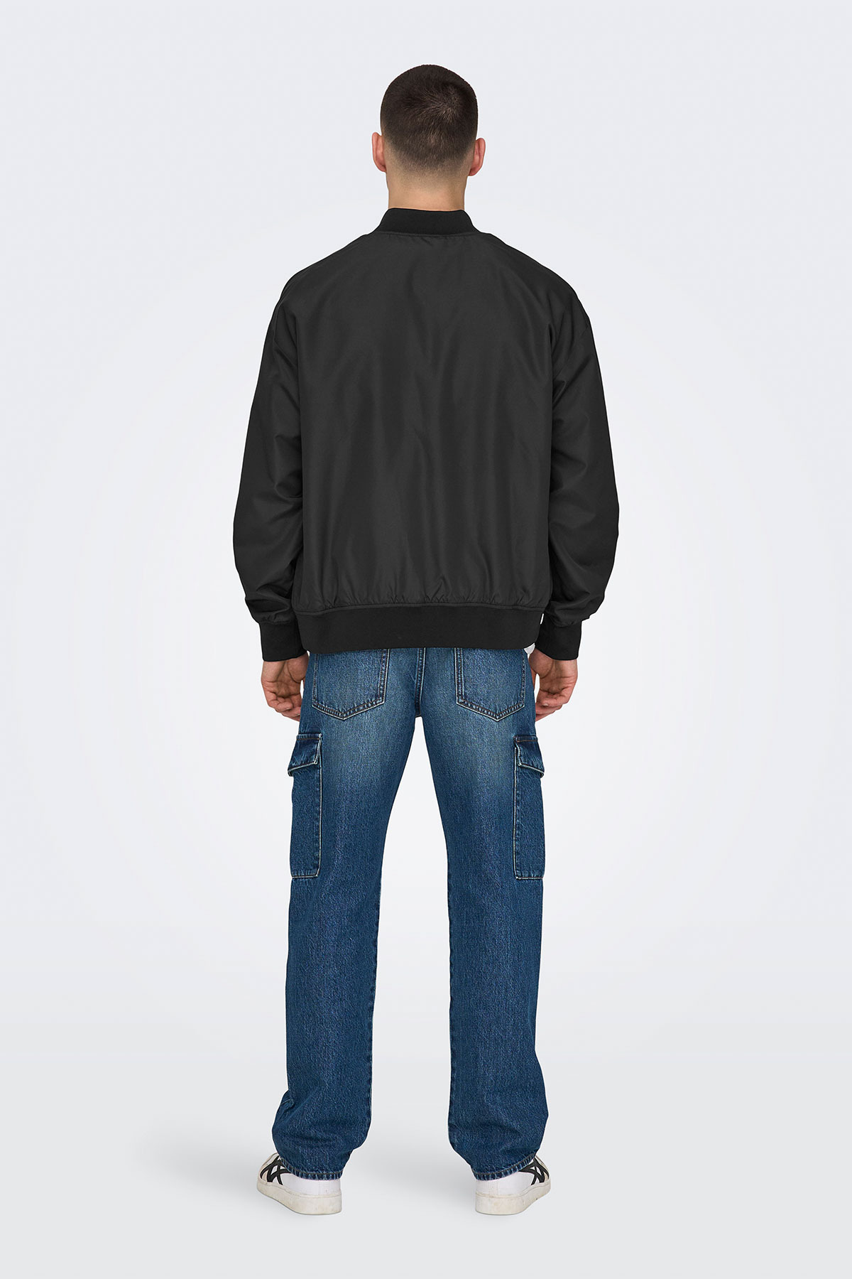 Only & Sons Onsgavın Bomber Jacket Ot Siyah Erkek Ceket görsel 4