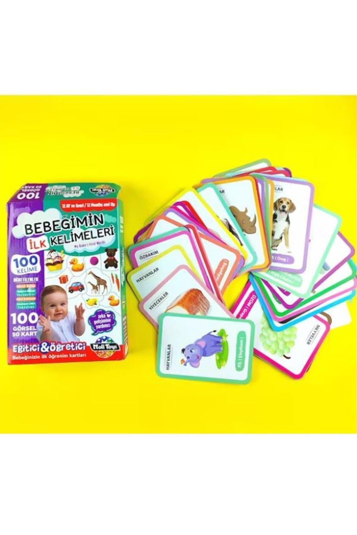 Moli Toys Bebeğimin Ilk Kartları Görsel Gelişim Bebek Gelişim Bebeğim Kartları 100 Kart fotoğrafı 2 (önizleme)