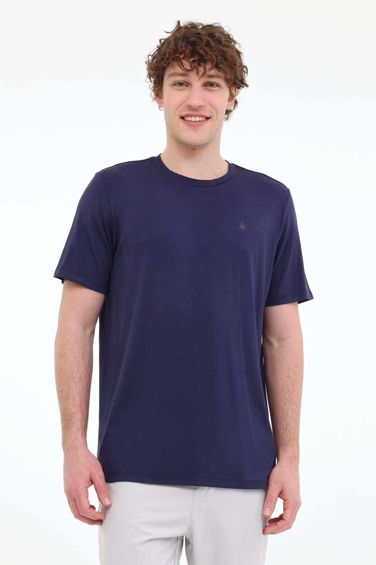 ML BAMBO 11BAM01 5FX Navy Blue Men's Short Sleeve T-Shirt