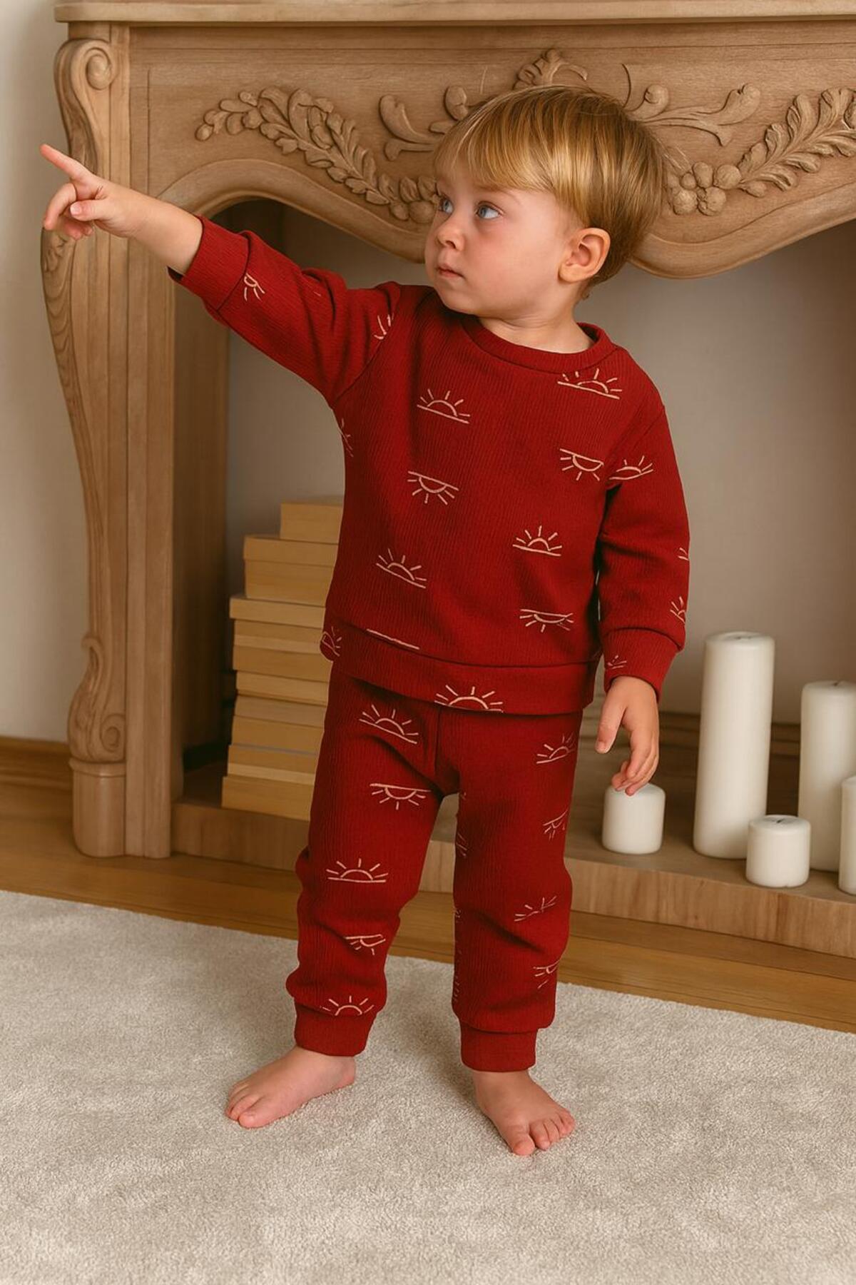 Mai Perla Alt Üst Güneş Desenli 2 li Bebek Takımı fotoğrafı 3 (önizleme)