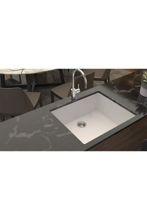 EVIER Granit Evye NERO I SOLE Series White I BEYAZ I (53.5x43.5)