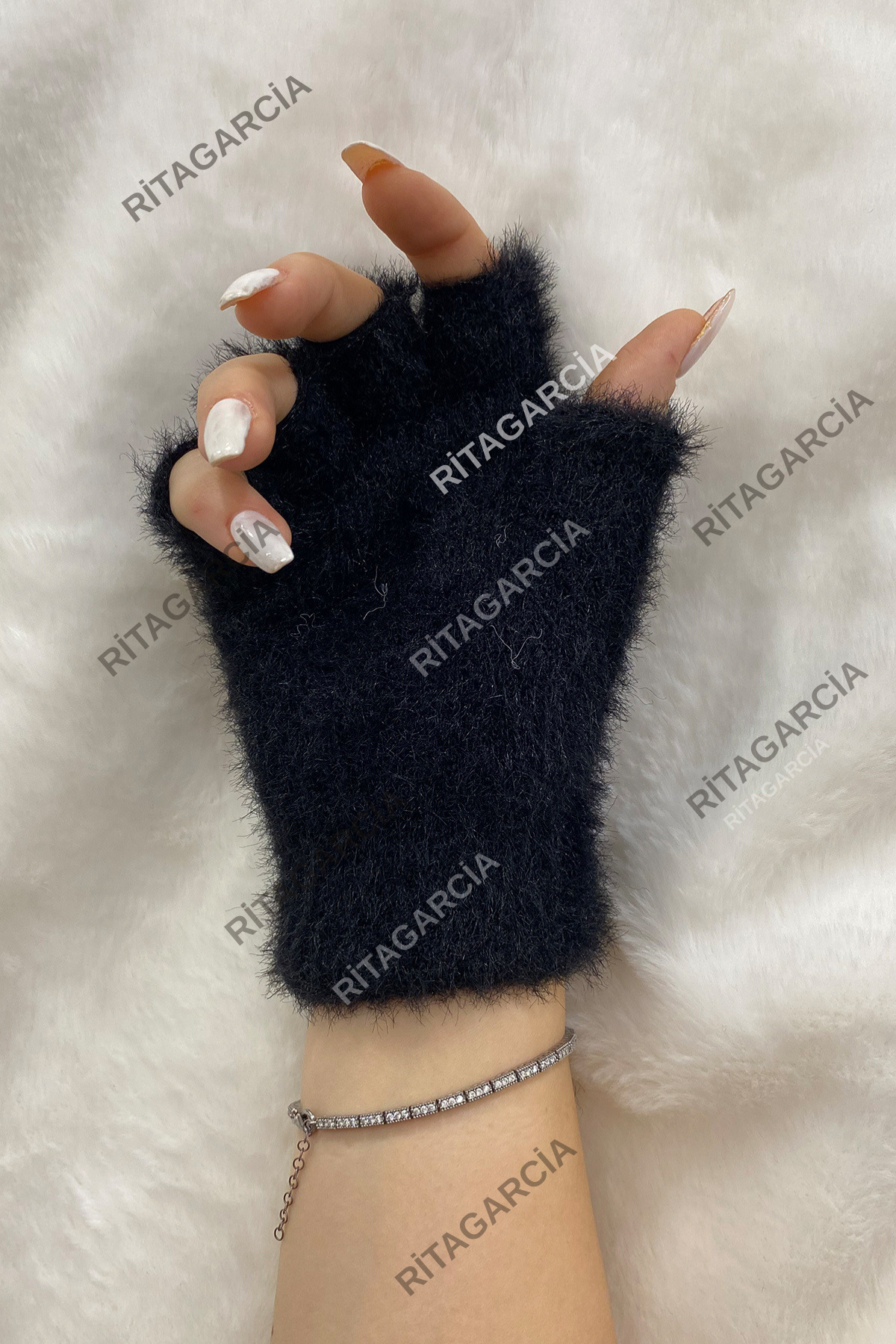 Ritagarcia  Peluş Kesik Parmak Eldiven - Görsel 9