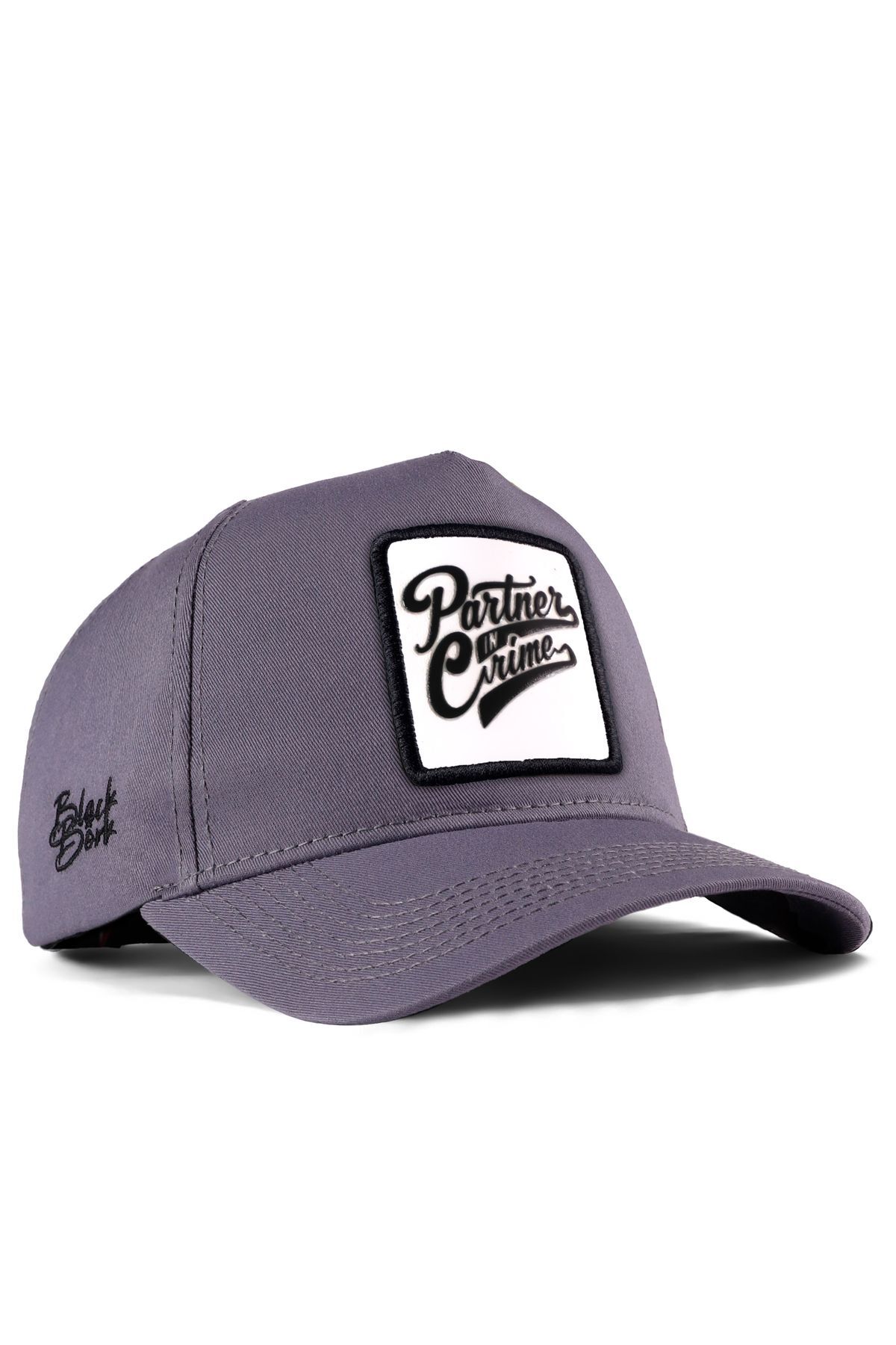 BlackBörk See You Later Never Logo Gray Baseball Cap- Trendyol