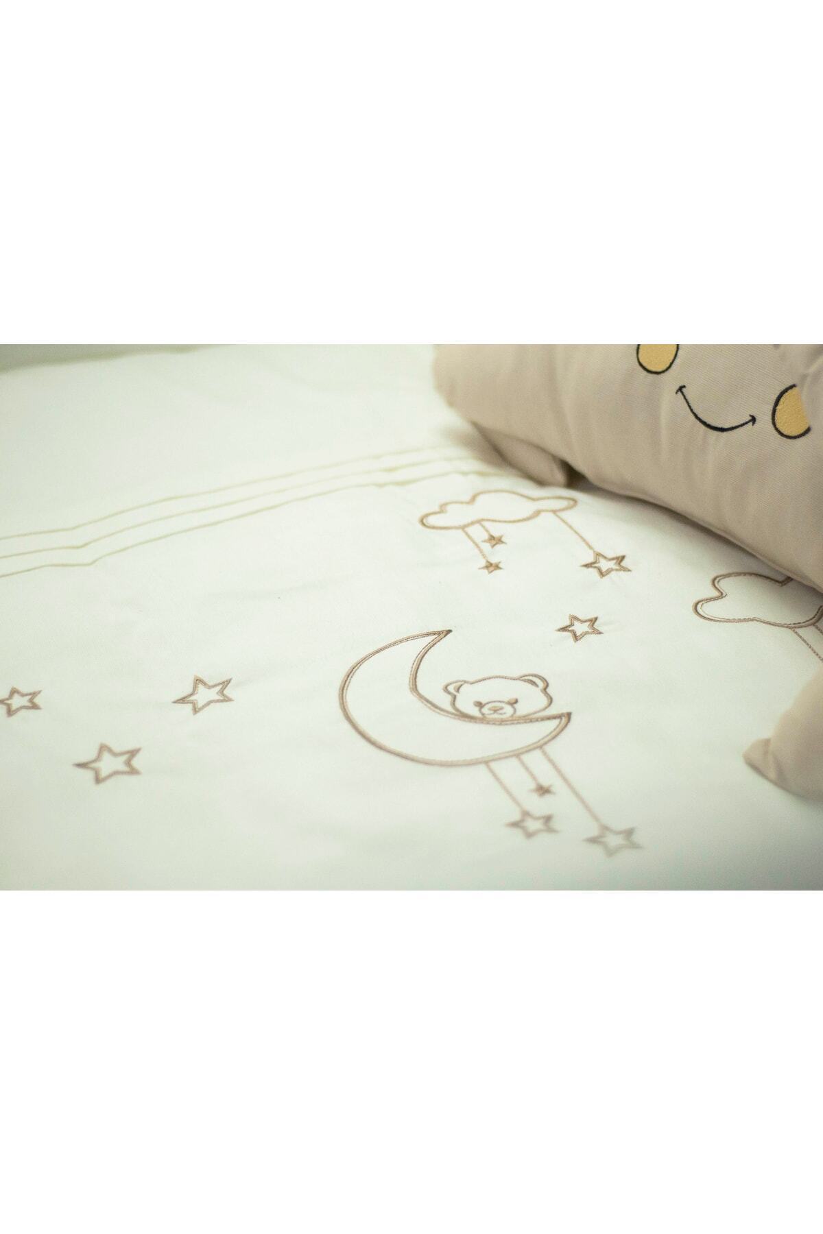 Kista Baby Bebek Uyku Seti Nevresim Takımı 60x120 Cloudy Krem fotoğrafı 3 (önizleme)