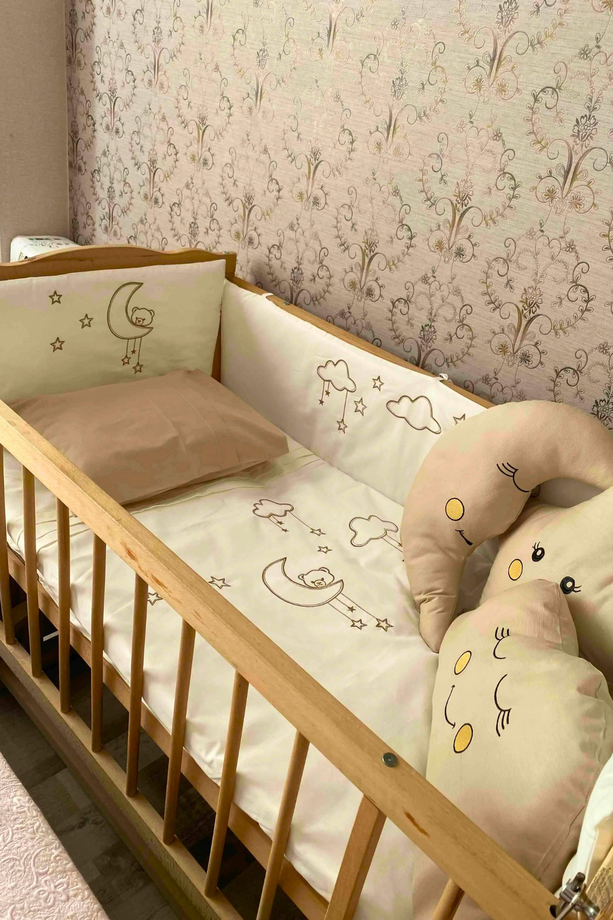 Kista Baby Bebek Uyku Seti Nevresim Takımı 80x130 Cloudy Krem fotoğrafı 6 (önizleme)