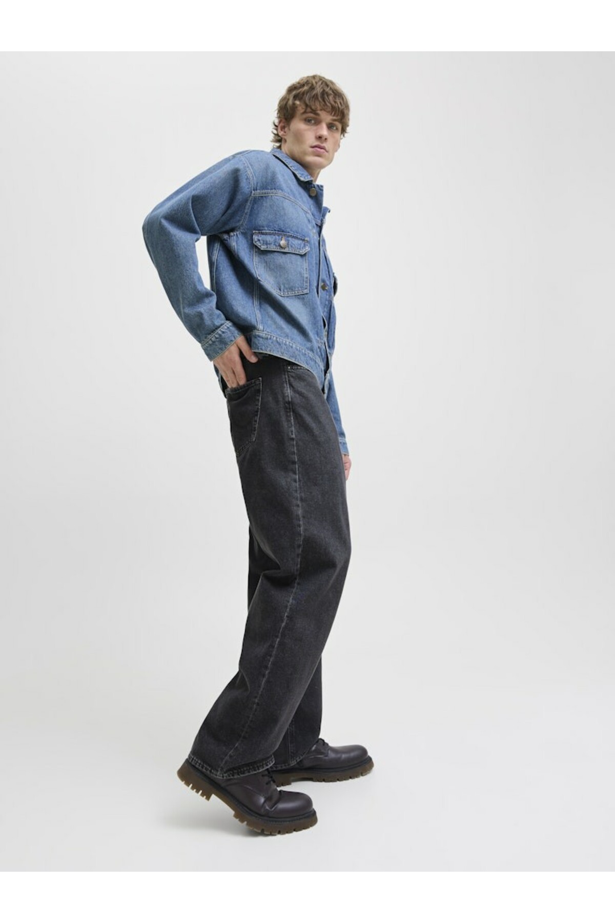 شلوار جین مردانه راسته فاق نرمال | جک اند جونز Jack & Jones 7007946401 - تصویر 5