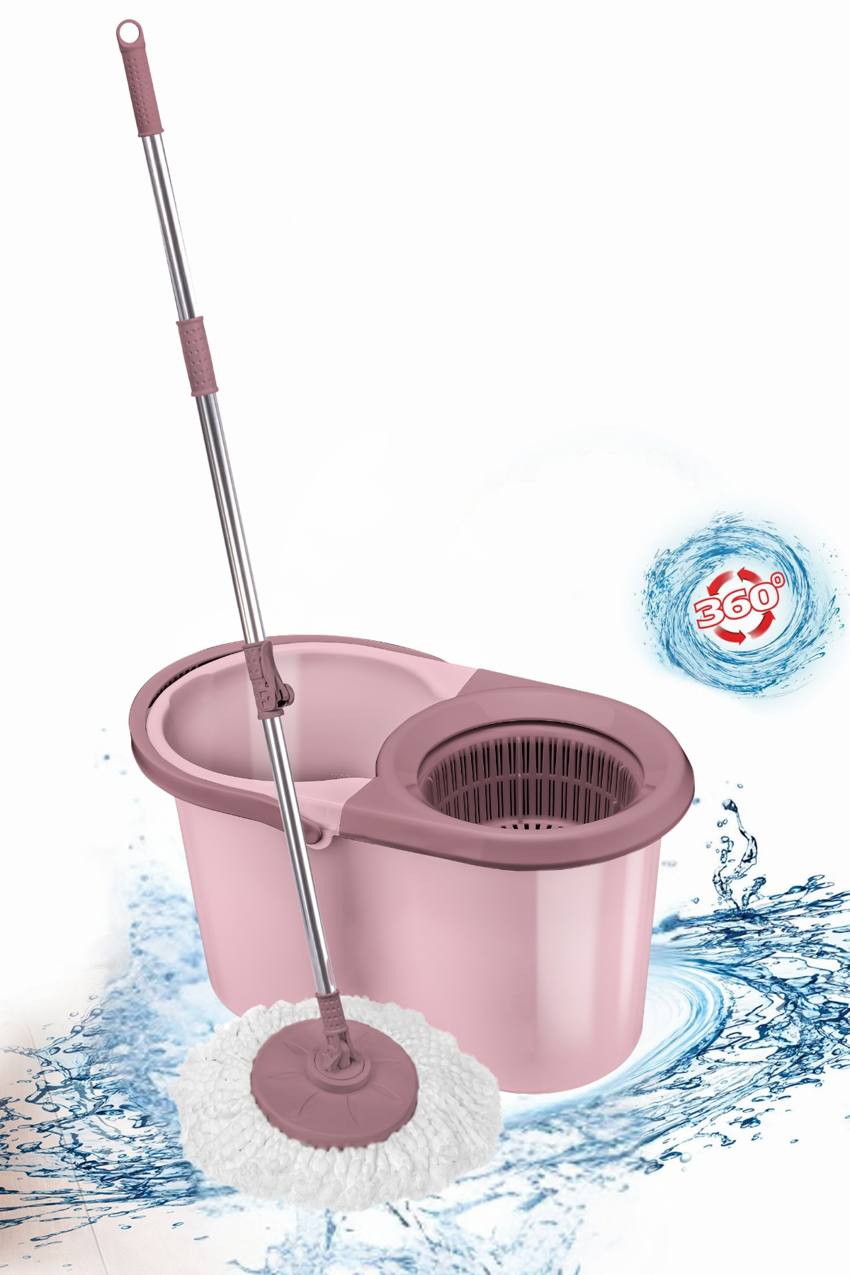 Flora F139 Balerina Otomatik Sıkma Temizlik Seti, Döner Başlıklı