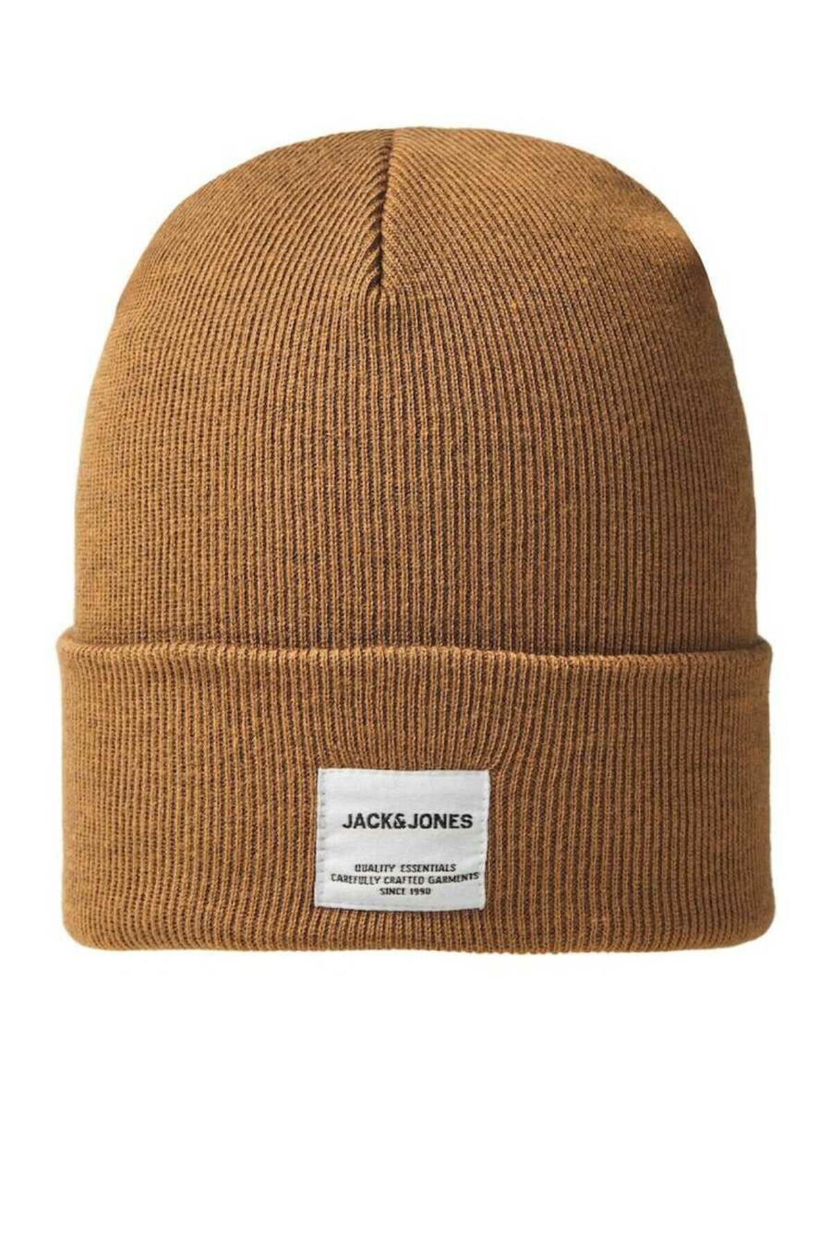جک اند جونز بافتنی مردانه ژاکلونگ قهوه ای Beanie Noos Beret 12150627-لاستیک