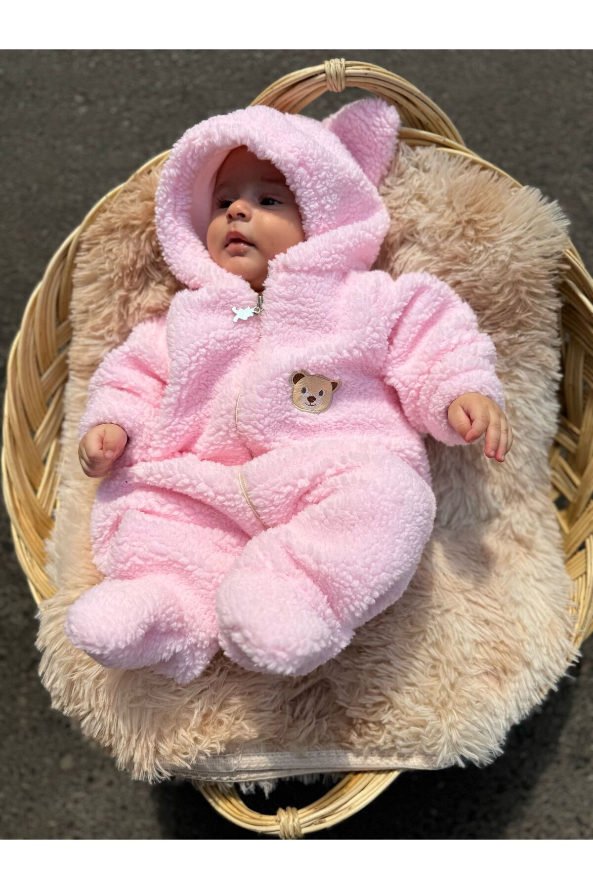 Bebesev Welsoft Peluş Unisex Fermuarlı Astarlı Kışlık Bebek Uyku Tulumu Bebek Tulumu Çocuk Tulumu fotoğrafı 3 (önizleme)