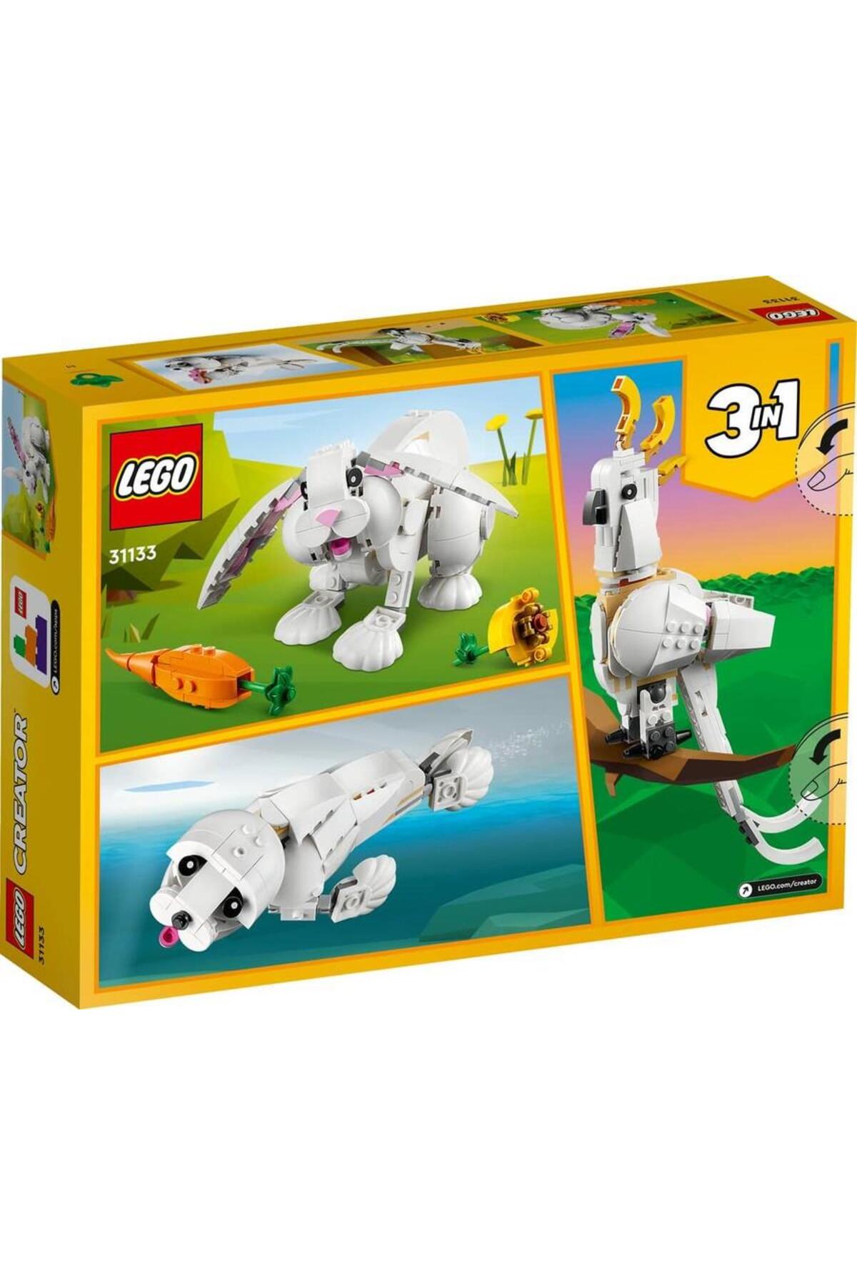 LEGO ® Creator 3’ü 1 Arada Beyaz Tavşan 31133-8 Yaş Ve Üzeri Çocuklar Için Kakadu Papağanı Ve Beyaz F fotoğrafı 2 (önizleme)