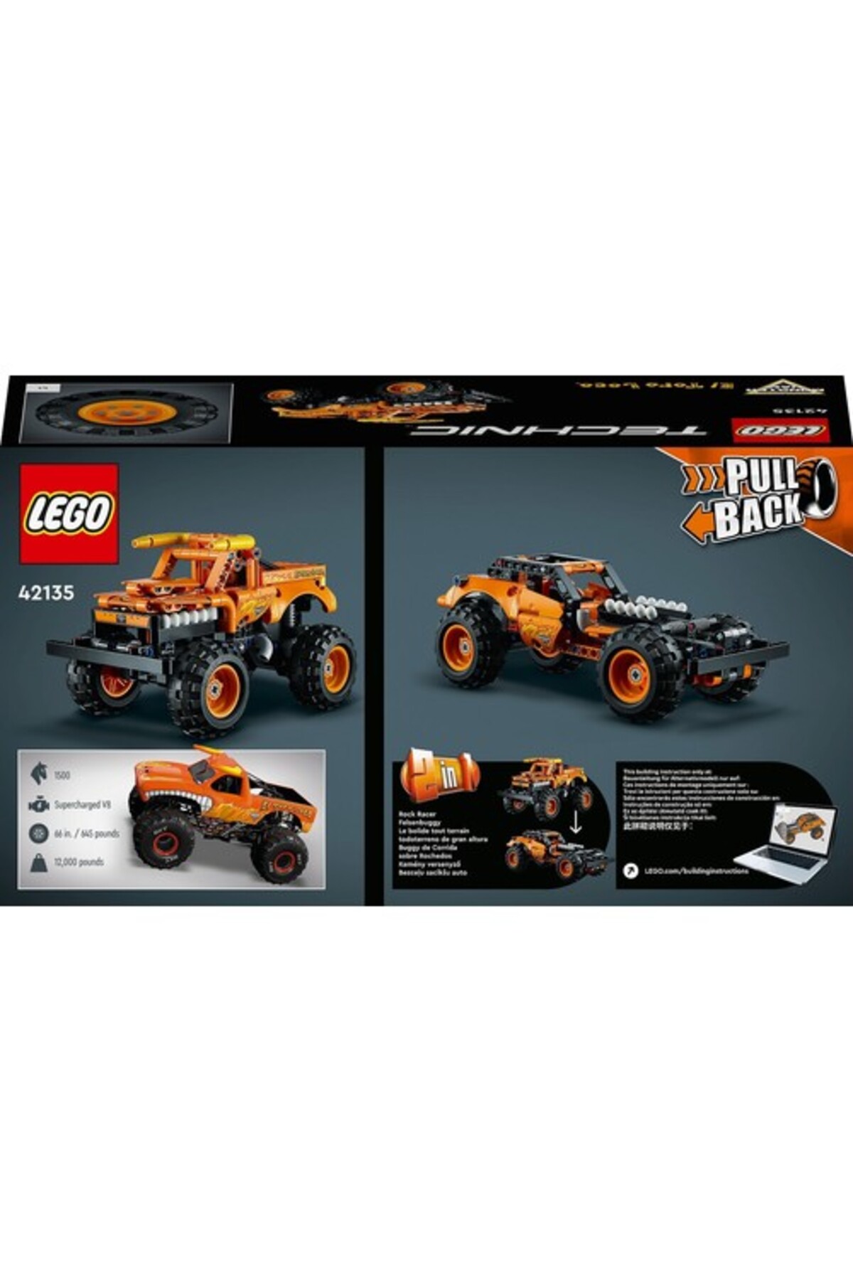 LEGO Technic 42135 Monster Jam El Toro Loco fotoğrafı 7 (önizleme)