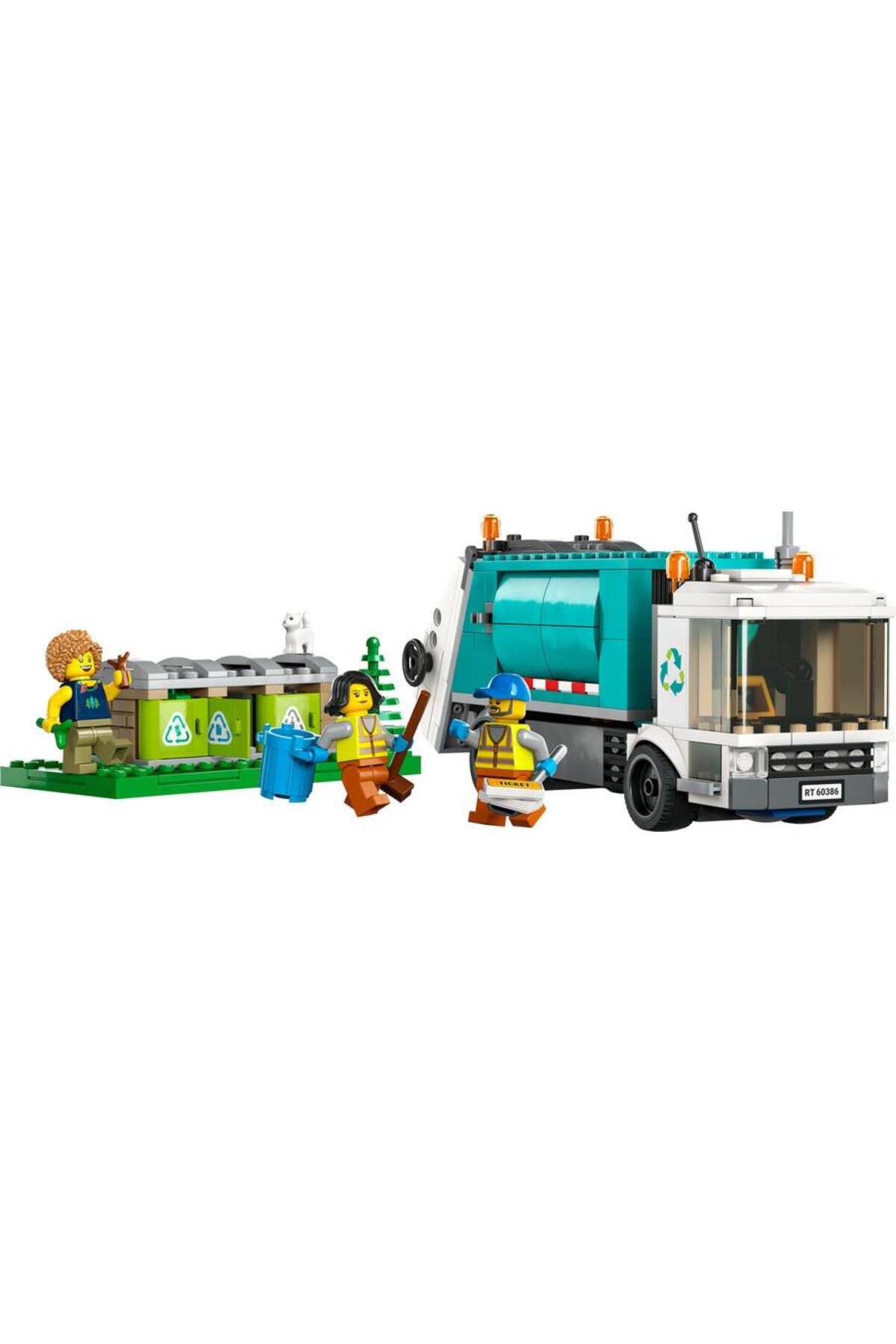 LEGO ® City Geri Dönüşüm Kamyonu 60386 - 5 Yaş ve Üzeri Çocuklar için Oyuncak Yapım Seti (261 Parça) fotoğrafı 3 (önizleme)