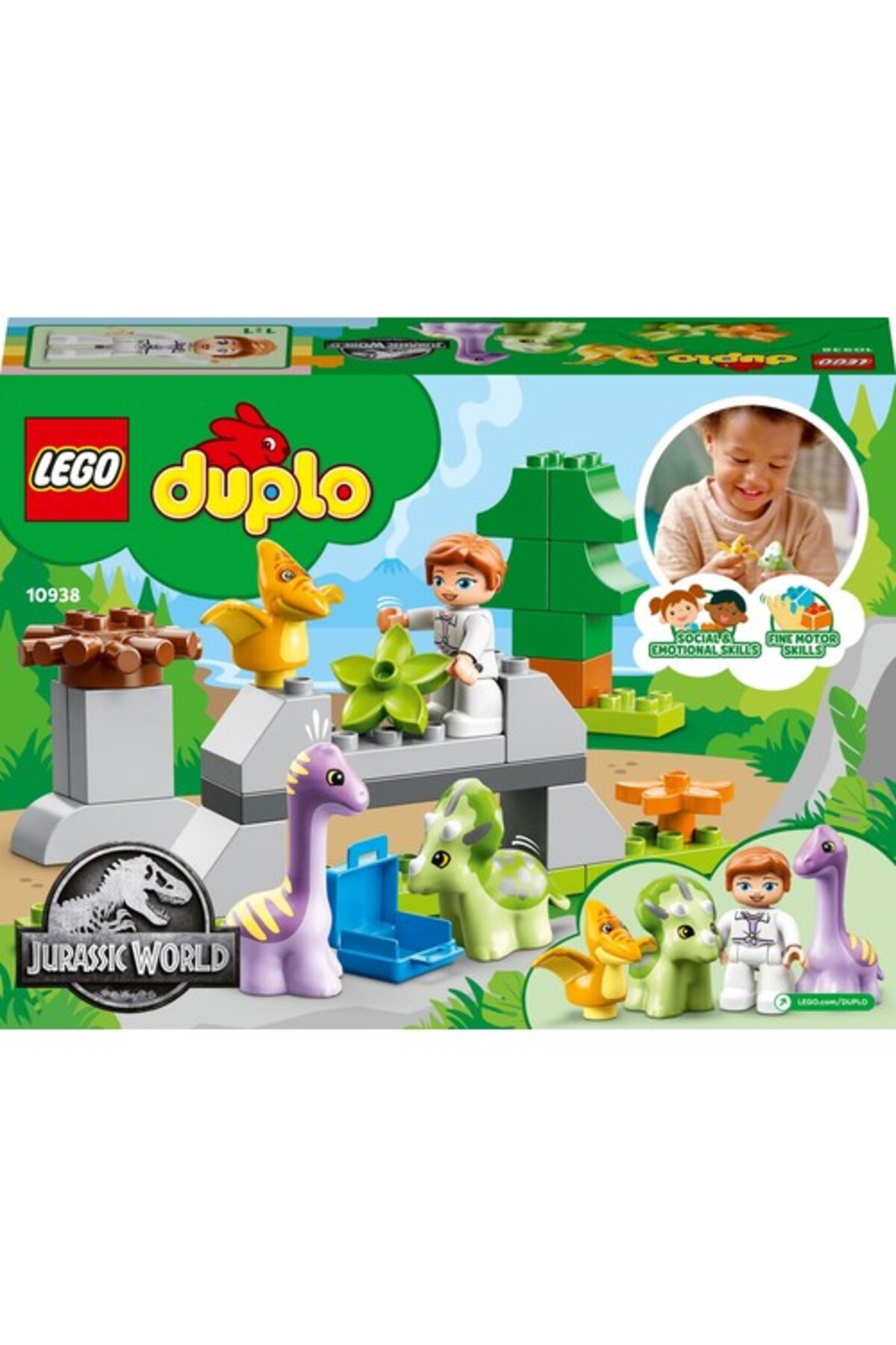 LEGO 10938 ® Duplo® Jurassic World Dinozor Yuvası 27 Parça +2 Yaş fotoğrafı 4 (önizleme)