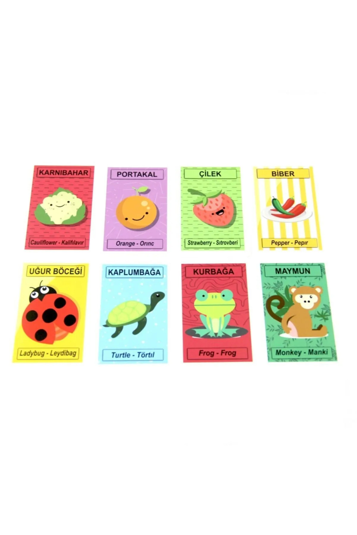 muibazaar Star Türkçe İngilizce Hafıza Kartları Flash Cards 108 Kart fotoğrafı 3 (önizleme)