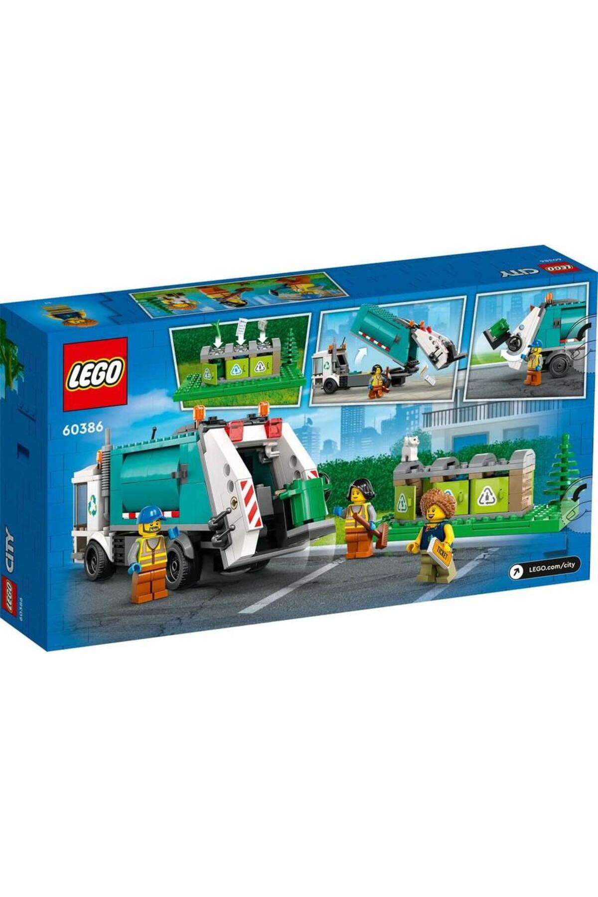 LEGO ® City Geri Dönüşüm Kamyonu 60386 - 5 Yaş ve Üzeri Çocuklar için Oyuncak Yapım Seti (261 Parça) fotoğrafı 2 (önizleme)