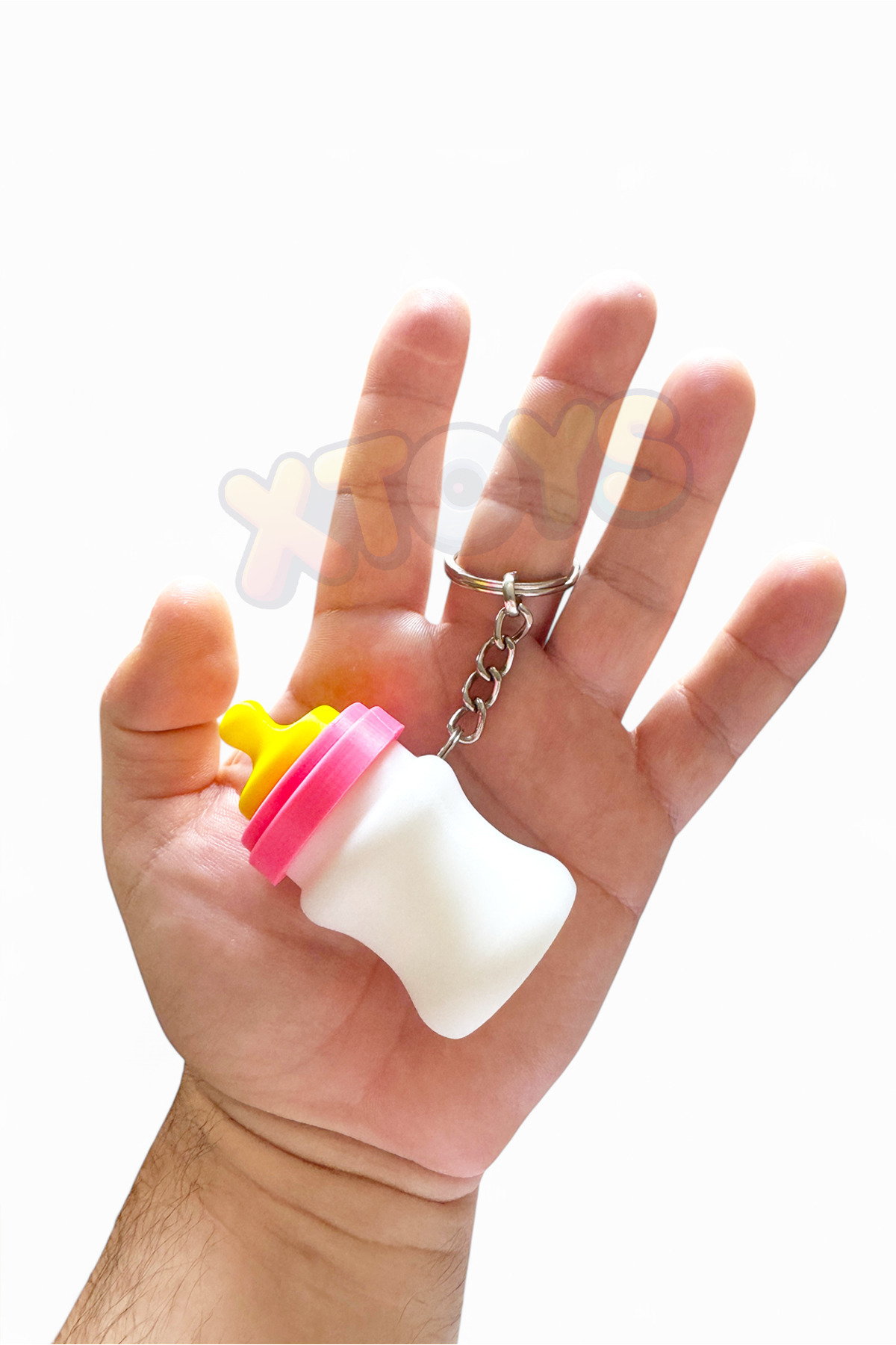 Xtoys Pembe Bebek Biberonu Oyuncak Kız Bebek Çanta Aksesuarı ve Araba Anahtarlığı | MilkyPop fotoğrafı 3 (önizleme)