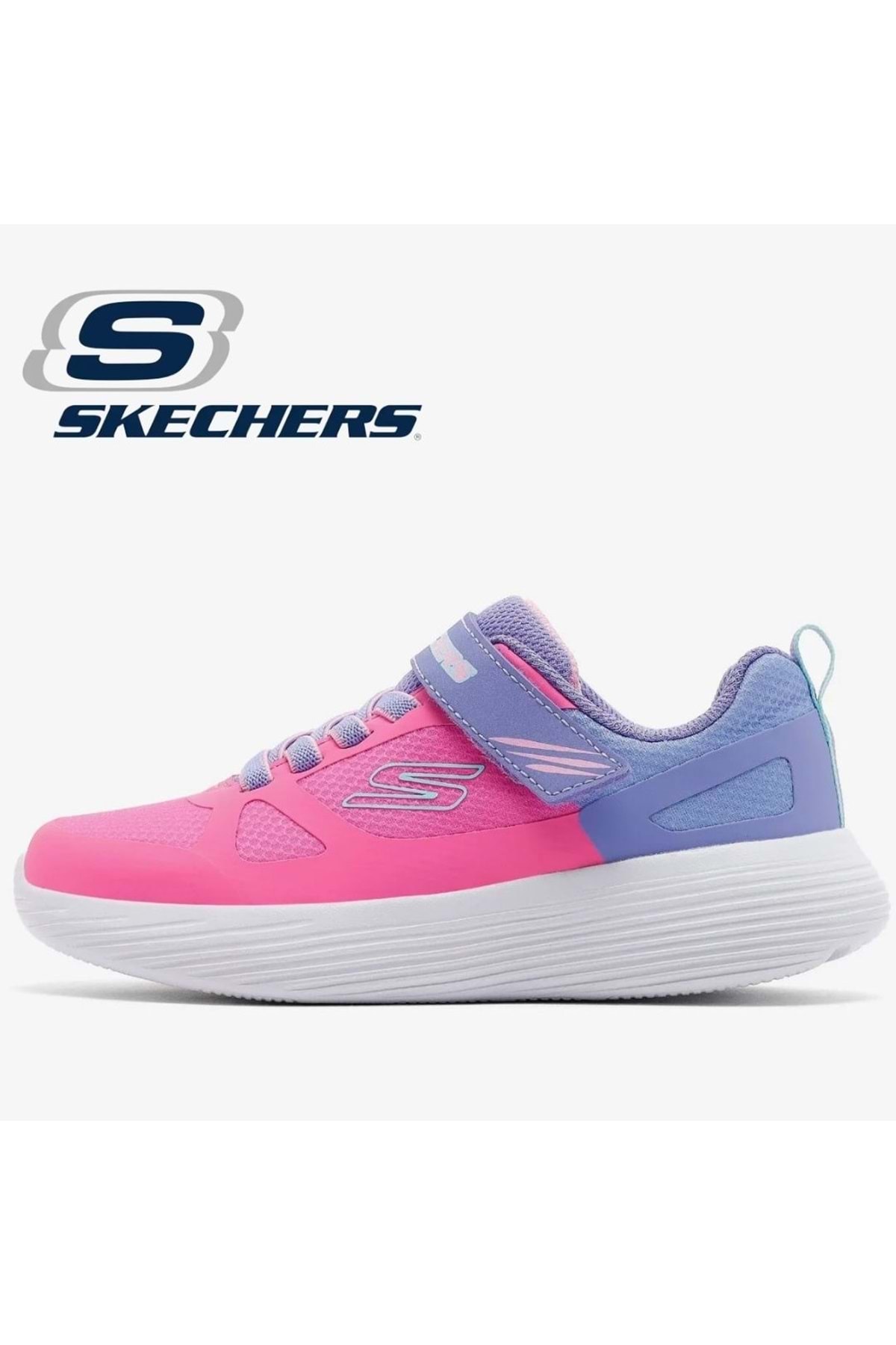 اسکچرز کفش ورزشی ارتوپدی بچه‌گانه Go Run 400 V2 Trace Track 303852L مدل Fuchsia