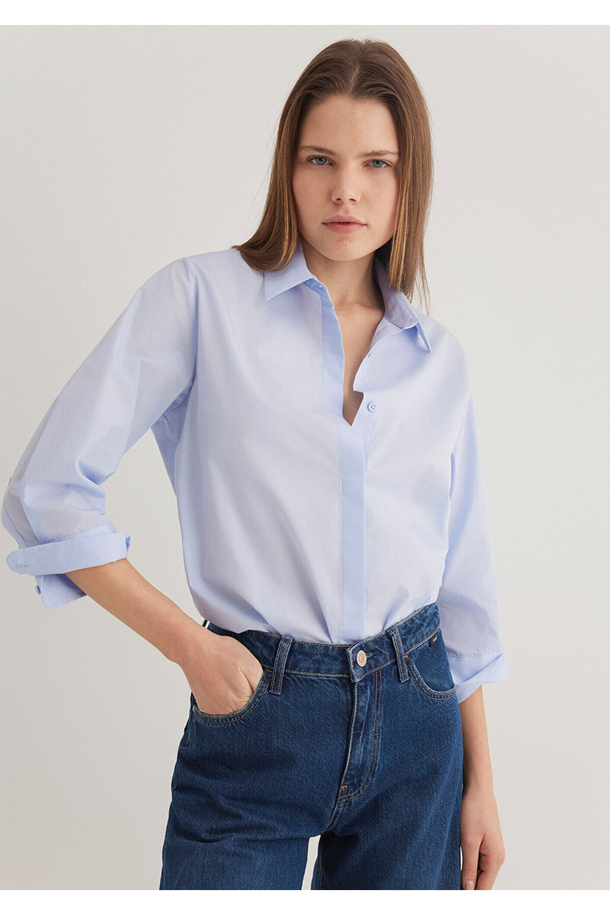 Mavi Gömlek Regular Fit / Normal Kesim 1211020-86987 — آبی