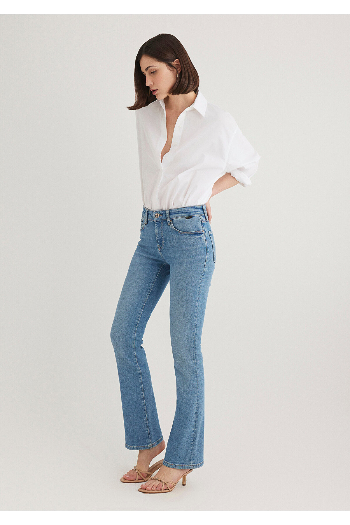 Mavi Molly Gold Shape Açık Jean Pantolon 1013686812