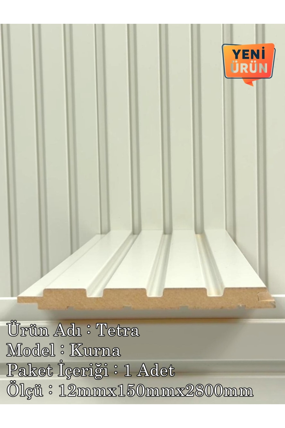 DOGGA PROFILE-PANEL Mdf Duvar Paneli ve Duvar Lambrisi ve Vestiyer Tv Ünistesi Dekoratif Paneli 15X280 (1 ADET) KURNA AÇIK BEJ - Fiyatı, Yorumları