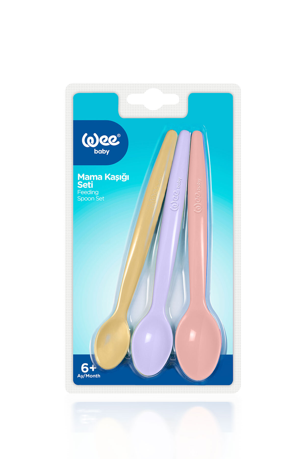 Wee Baby Mama Kaşığı Seti 3'lü Kız fotoğrafı 4 (önizleme)
