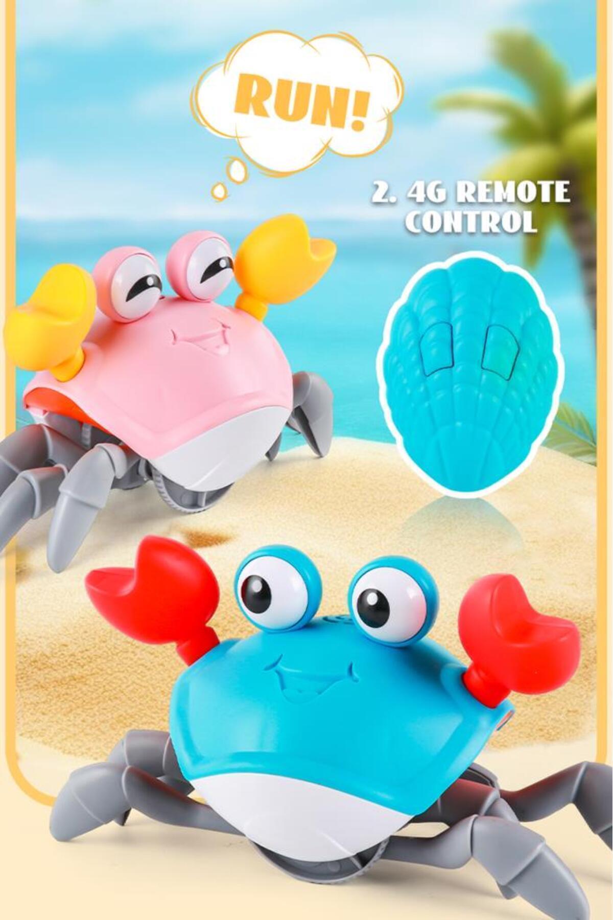 Tıfıl Toys Işıklı Müzikli Pembe Uzaktan Kumandalı Fonksiyonel Yan Yürüyen Çılgın Sevimli Yengeç - 6721E fotoğrafı 6 (önizleme)