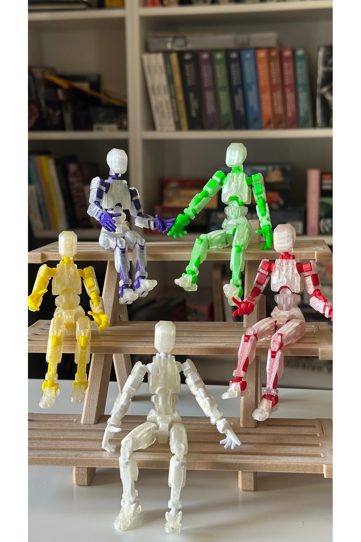 moifugyia Lucky 13 Aksiyon Figürü Robot Oyuncak 13cm Şeffaf 5'li Set