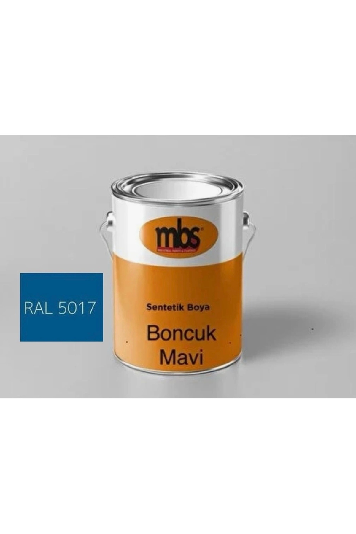 mbs kimya Sentetik Yağlı Boya Boncuk Mavi RAL5017 2,5kg