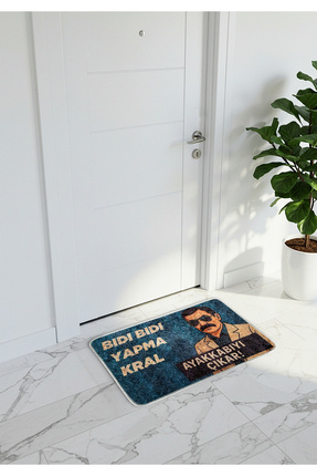 Allin Kapı Önü Paspas - Pala Bıdı Bıdı Yapma Kral - Dekoratif Paspas