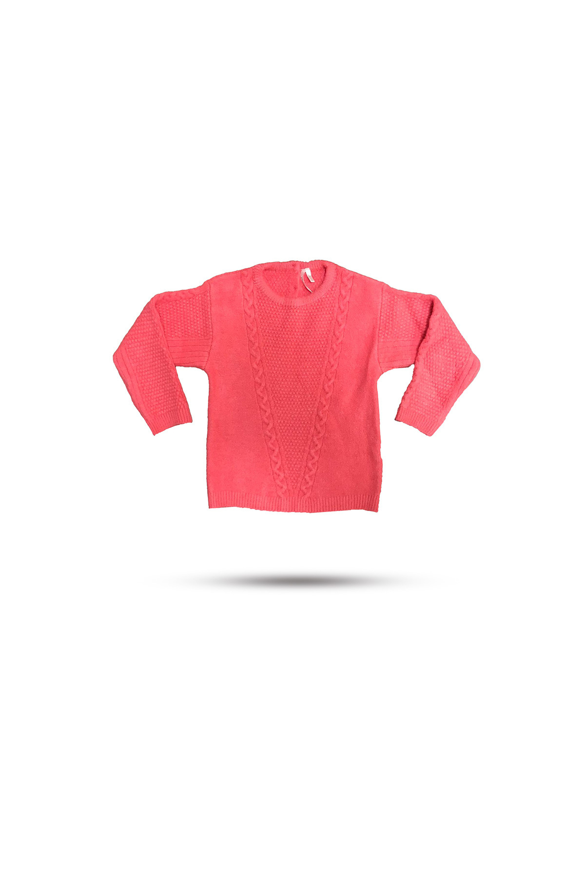 Pampino Kız Bebek-çocuk Pembe Renk Triko Kazak fotoğrafı 3 (önizleme)