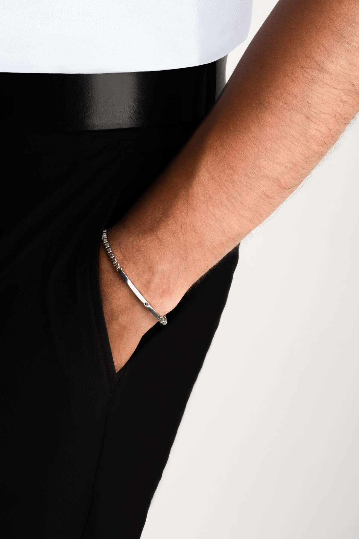 Stylesteel Modern Dizayn Çelik Erkek Bİleklik görsel 4