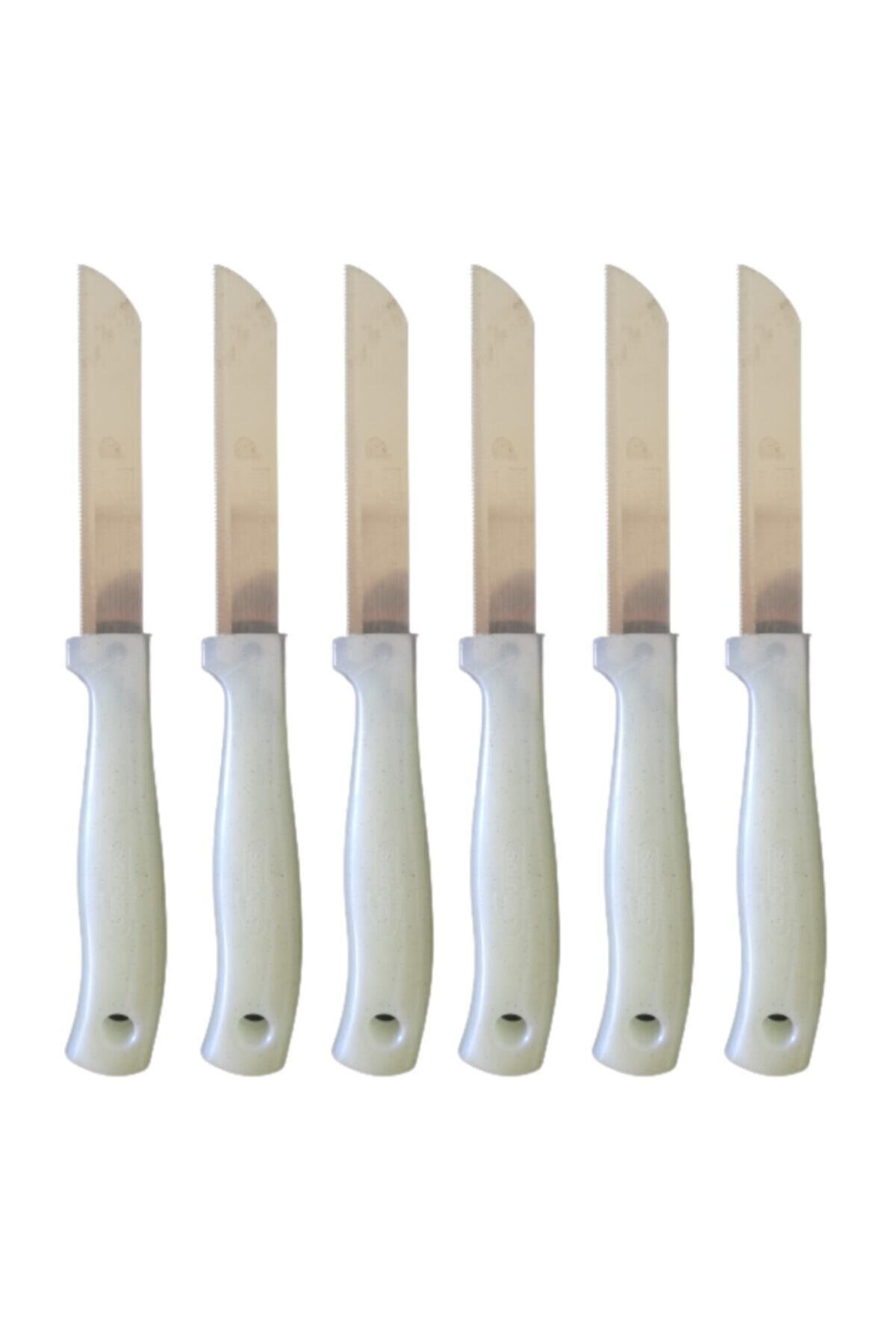 Original 6 Pieces Silvery White Color Serrated Fruit and Vegetable Knife