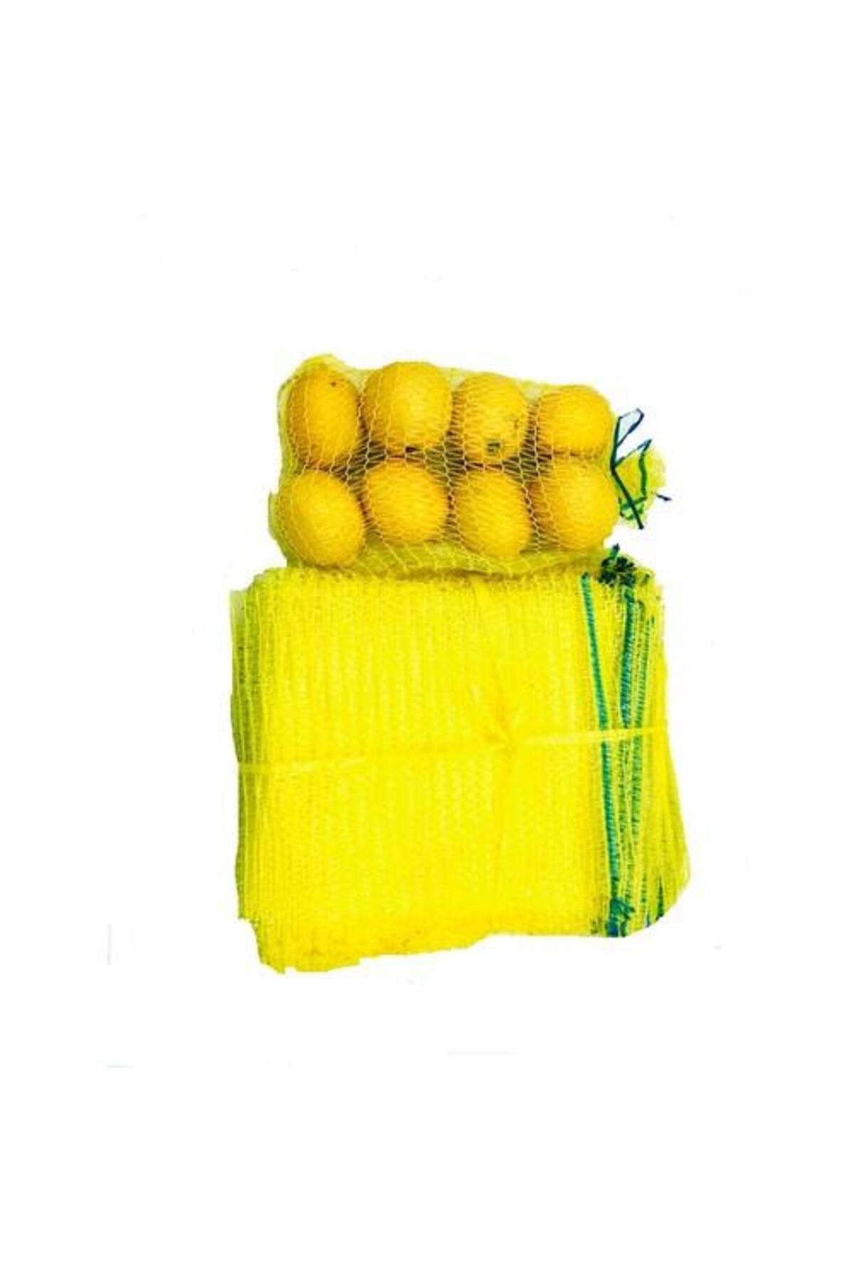 Genel Markalar 24x48 SARI FİLE ÇUVAL LİMON FİLESİ 24*48 (50 ADET) LİMON CEVİZ FINDIK ÇUVALI ÇOK AMAÇLI